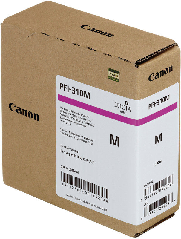 Canon Tintenpatrone PFI-310M, magenta, 330 ml – für Inkjetdrucker/Multifunktionsgeräte