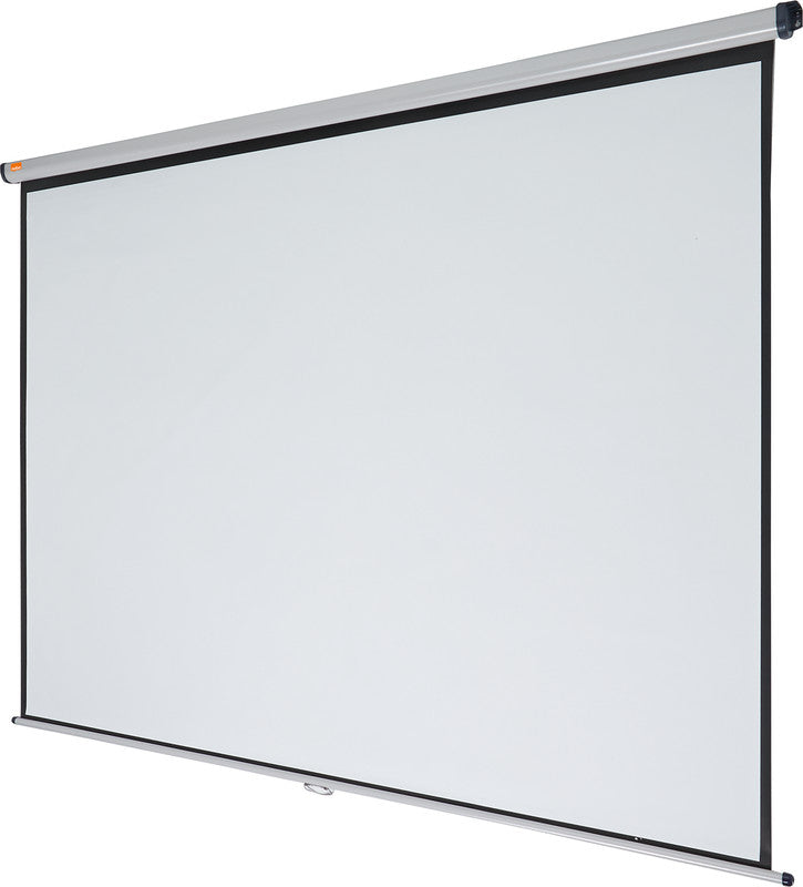 Nobo Rollo-Leinwand – 4:3, 234,5 × 176 cm, weiss