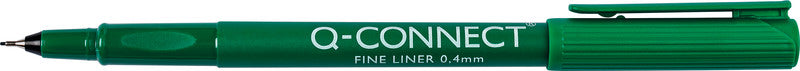 Q-connect Fineliner – 10er-Set 0,4 mm – Grün