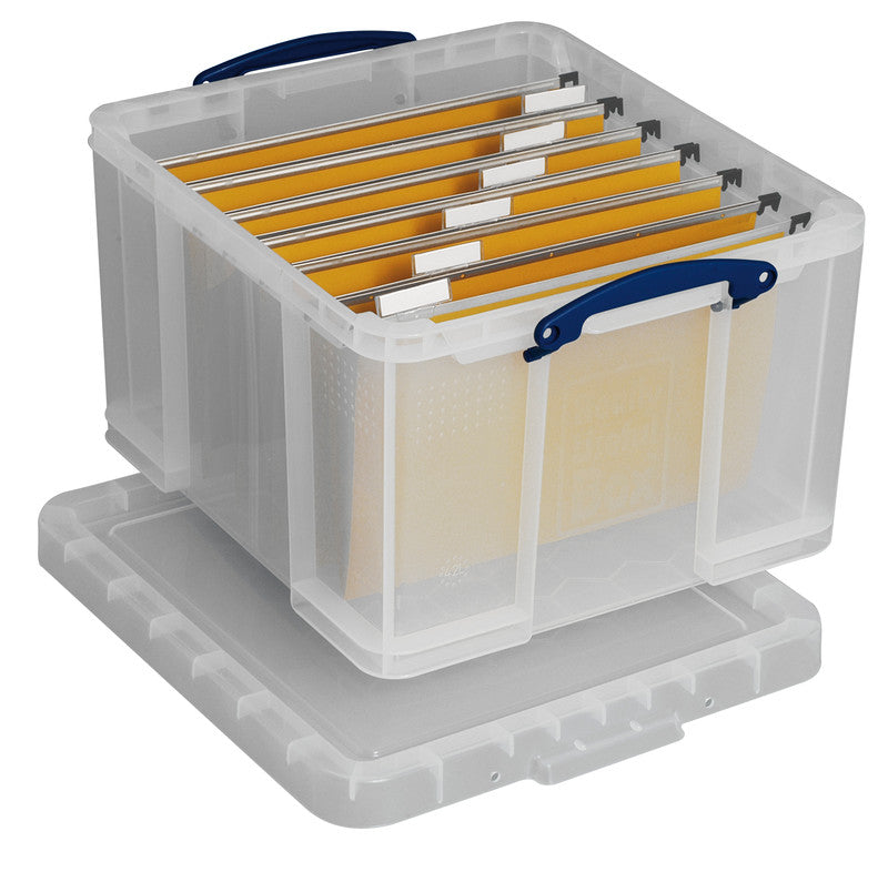 Really Useful Boxes Ordnungsbox – Kunststoff, Transparent, 44 × 31 × 52 cm