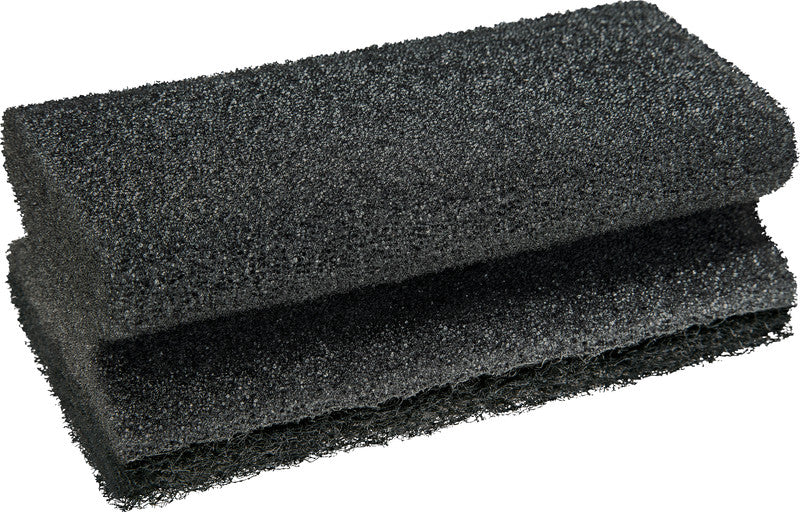 3M Schwamm – Schaumstoff, 13 × 3,8 × 7 cm, schwarz, für Grills, Ofenroste und Gehwegplatten, 1 Stk.
