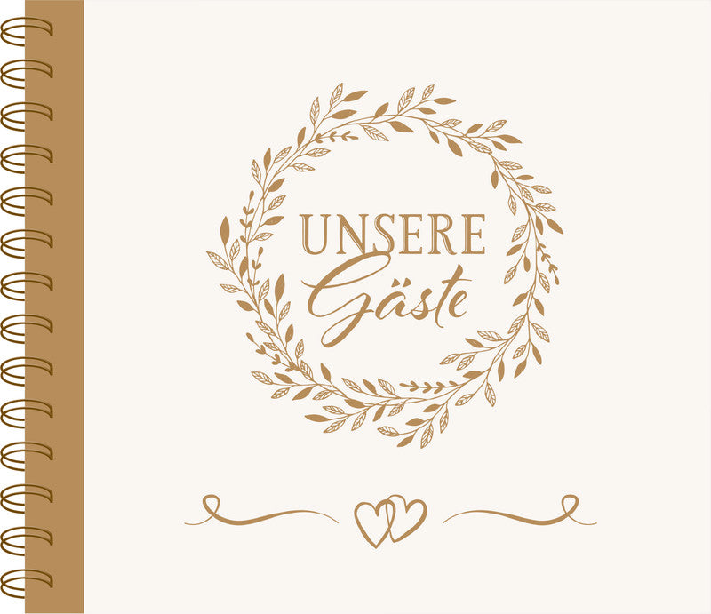Brunnen Verlag Unsere Gäste Gästebuch – 250 × 225 mm – Spiralbindung, Papiereinband, Mehrfarbig