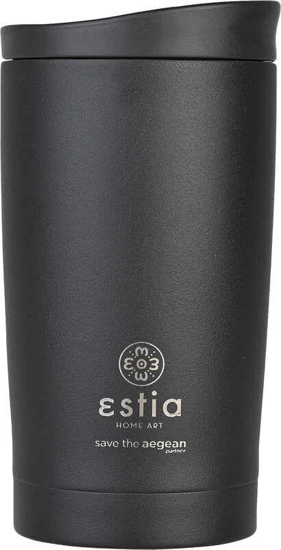 Estia Thermobecher – 3,5 dl – Edelstahl, isoliert, Schraubverschluss, auslaufsicher, BPA-frei – Mitternachtsblau