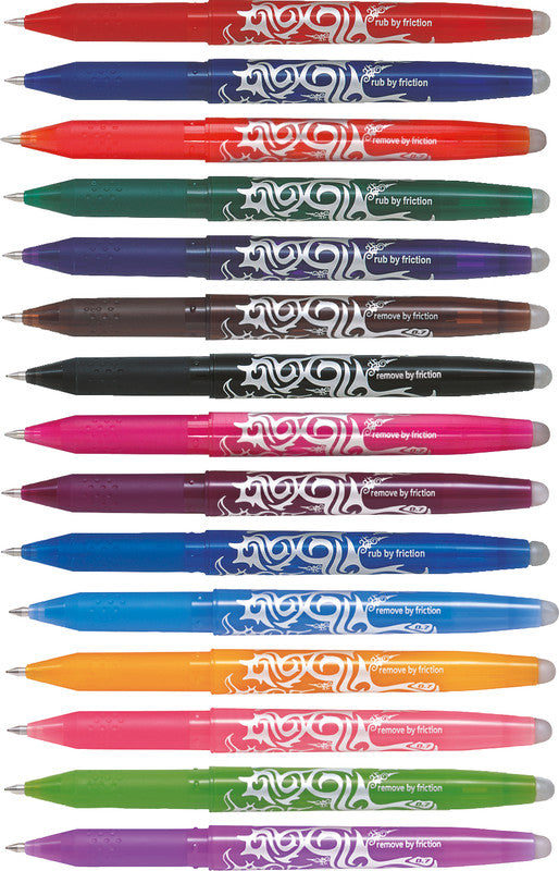 Pilot FriXion Ball Gelschreiber – weinrot, 0,7 mm, radierbar, Kappe, nachfüllbar