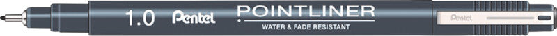 Pentel Pointliner Fineliner 1 mm – schwarz – wasserfest