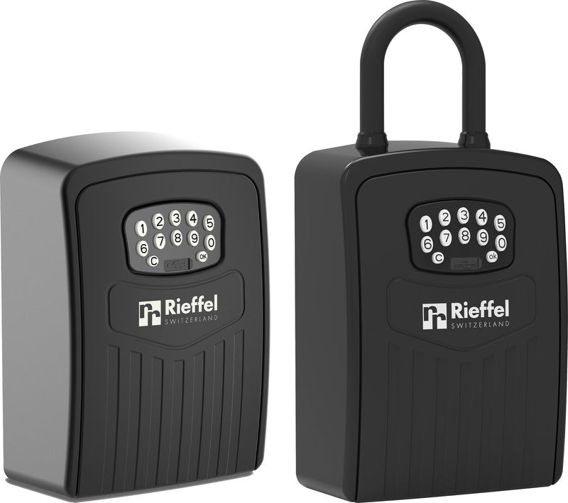 Rieffel Schlüsselkasten KSB-25 E B, 2 Haken, Elektronikschloss (Bluetooth/App)