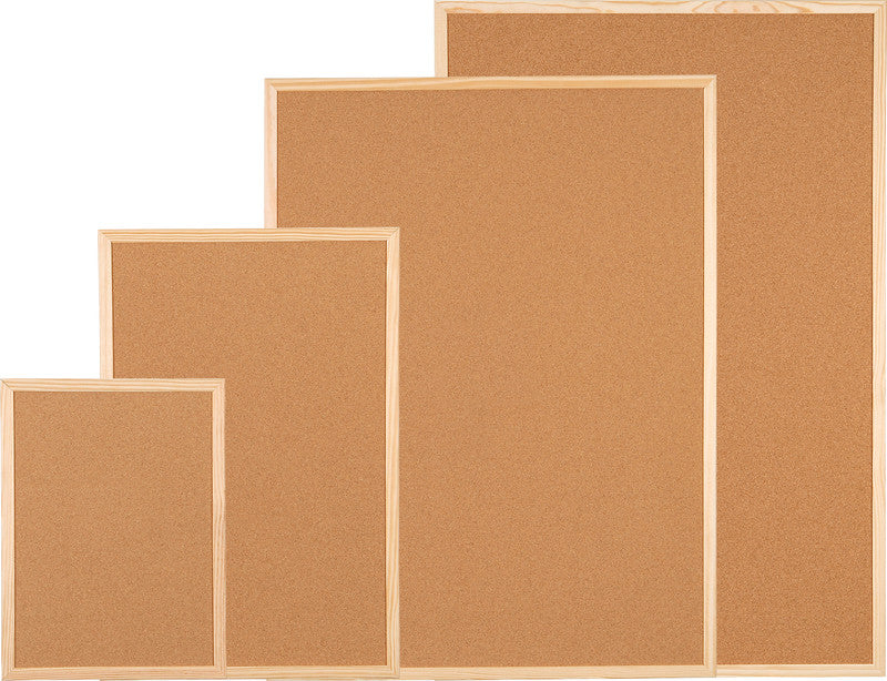 Dufco Pinnwand – Kork, Holzrahmen – 40 × 60 cm