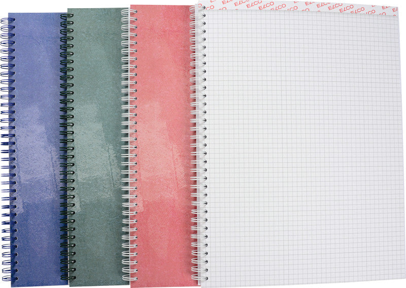 Elco Collegeblock, 80 Blatt, 4-fach gelocht, perforiert, 80 g/m² – Blau, für ELCO Notes-App, 2er-Pack