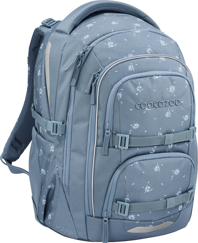 Coocazoo Rucksack Porter – Bloomy Daisy – aus 100% recyceltem rPET – B 30,0 cm × H 46,0 cm × T 23,5 cm