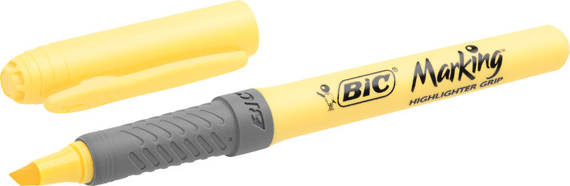 BIC Pastell Textmarker – 6er Set, Farben: Hellblau/Hellgrün/Hellorange …, Keilspitze 1,6–3,3 mm