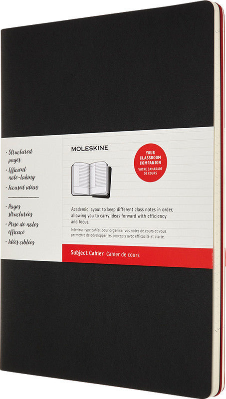 Moleskine Notizheft A4, liniert, Fadenheftung, Karton, 120 Seiten – Elfenbein