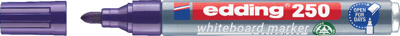 Edding Whiteboard-Marker 250 – Rundspitze 1,5-3 mm – Violett – Trocken abwischbar