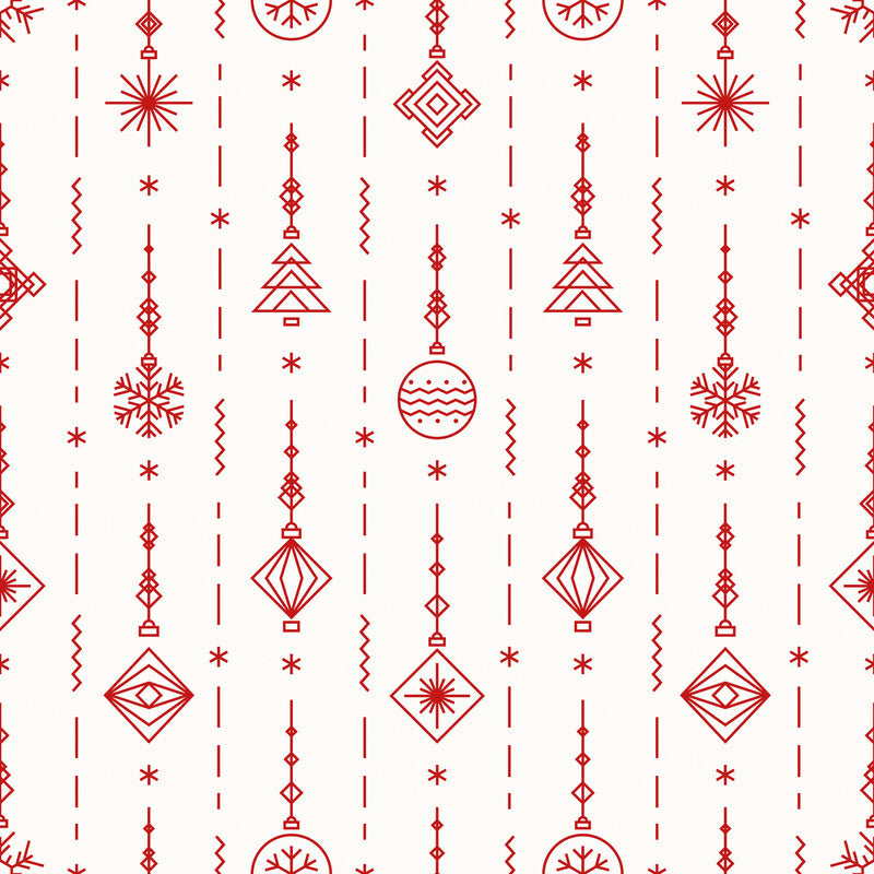 Fasana Servietten Rotes Weihnachtsmuster – 33 × 33 cm – 3-lagig, Tissue – 20 Stk., FSC