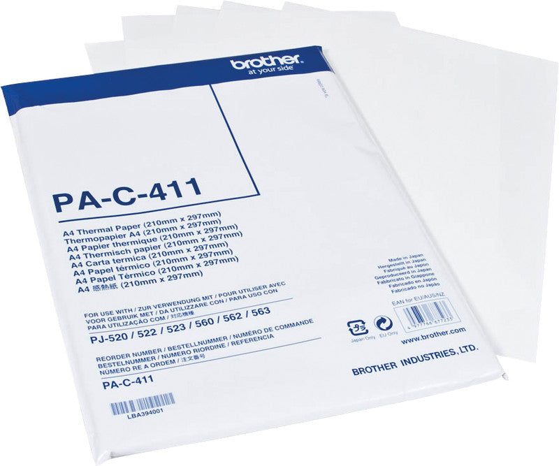 Brother Thermopapier 210 × 297 mm, phenolfrei, weiss