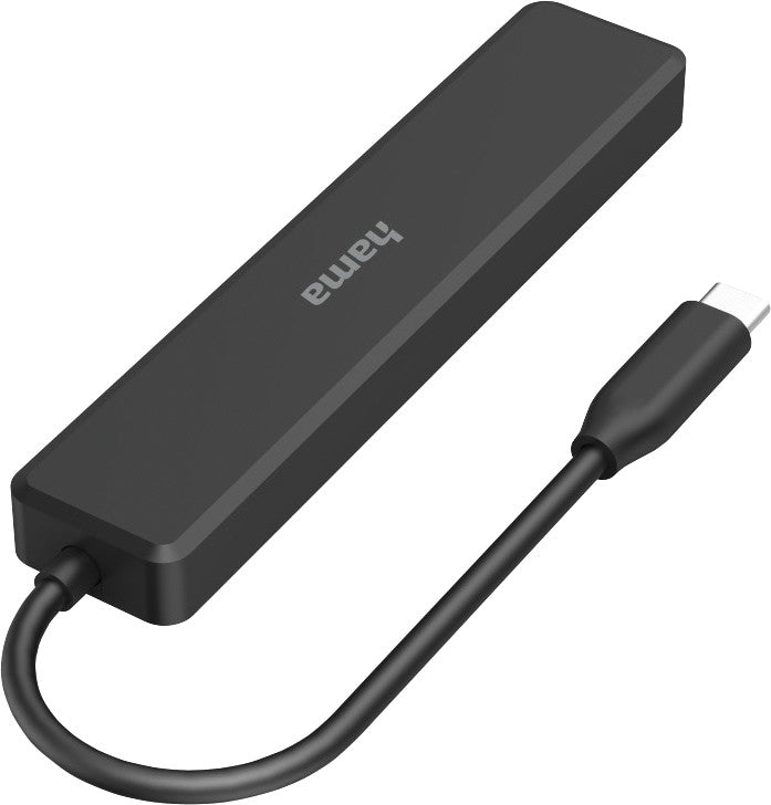 Hama USB-Hub – für Geräte mit USB-C/Thunderbolt 3/4, USB-Anschluss, schwarz