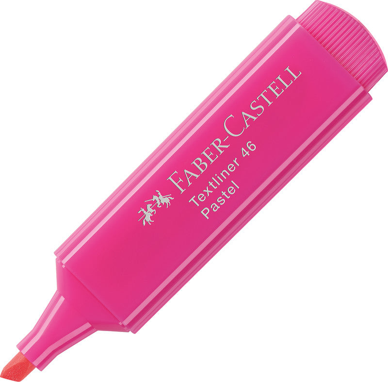 Faber-Castell 46 Pastell Textmarker Farben sortiert Pastell – Keilspitze, 1–5 mm, nachfüllbar