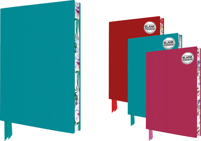 Flame tree Notizbuch, A5, blanko, Softcover, 176 Seiten, 80 g/m² – rot
