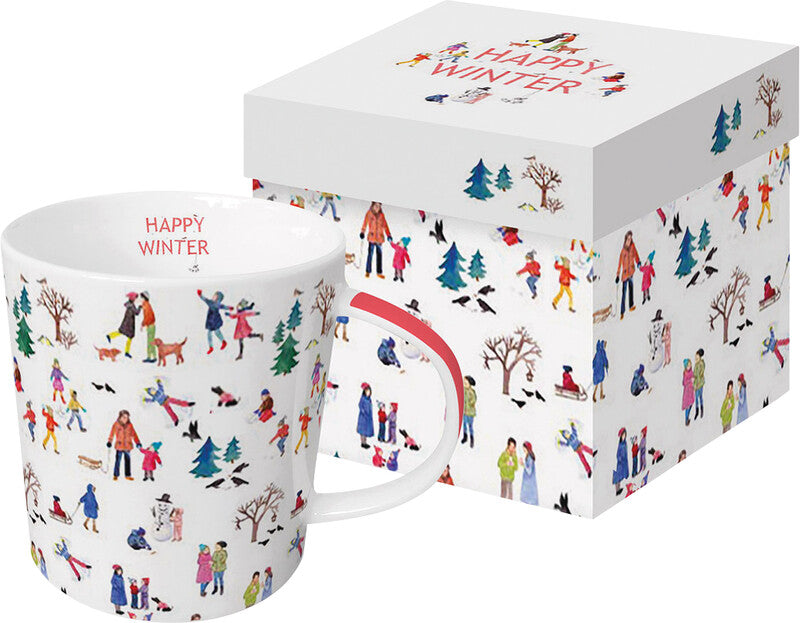 Ppd Snow Patrol Tasse – 0,40 l, Porzellan, weiss, spülmaschinenfest, nicht mikrowellengeeignet