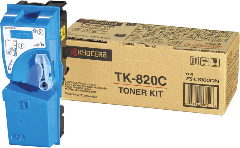 Kyocera – Toner TK-820C – cyan, 7000 Seiten