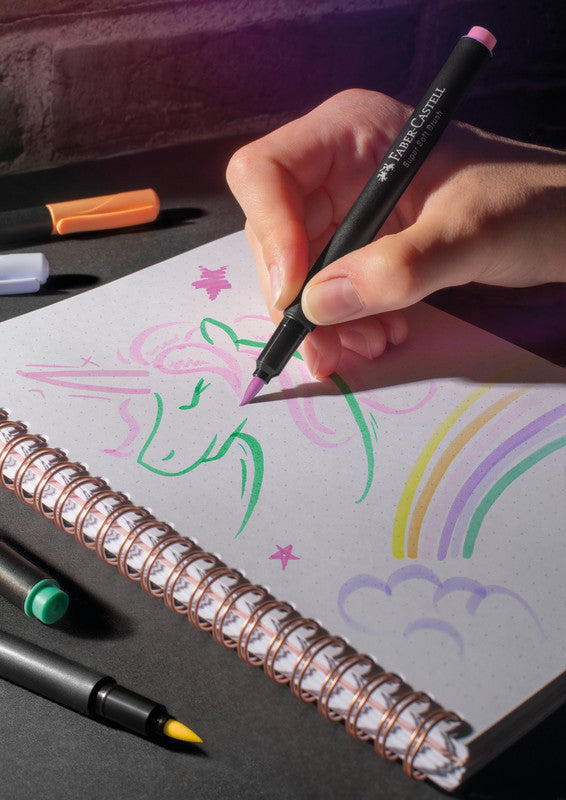Faber-Castell Filzstifte Brush Pen, 6 Farben