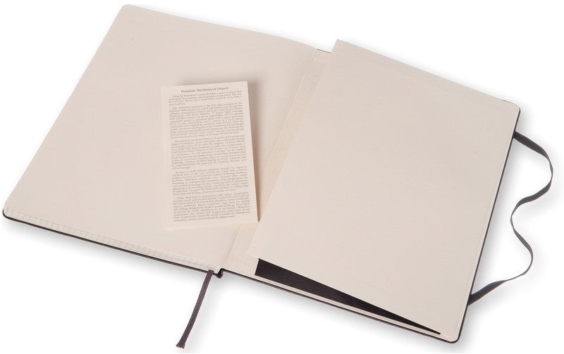 Moleskine Notizbuch Classic Collection, kariert, Leimbindung, Hardcover, 192 Seiten, 70 g/m² – schwarz