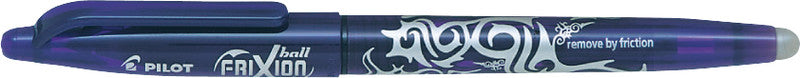 Pilot FriXion Ball – radierbarer Tintenroller mit Kappe, 0,7 mm, violett, für Linkshänder