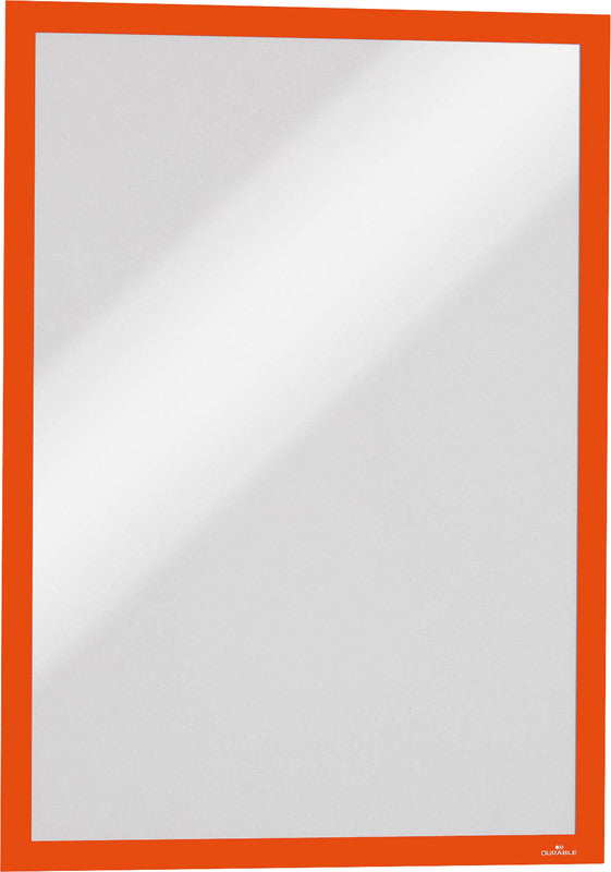 Durable DURAFRAME Magnetic Magnetrahmen – A4 – Orange – 5er-Pack