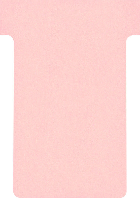 Nobo T-Karten für Planungstafeln, 15 × 60 mm, Karton, wiederablösbar, 100 Stk., Pink