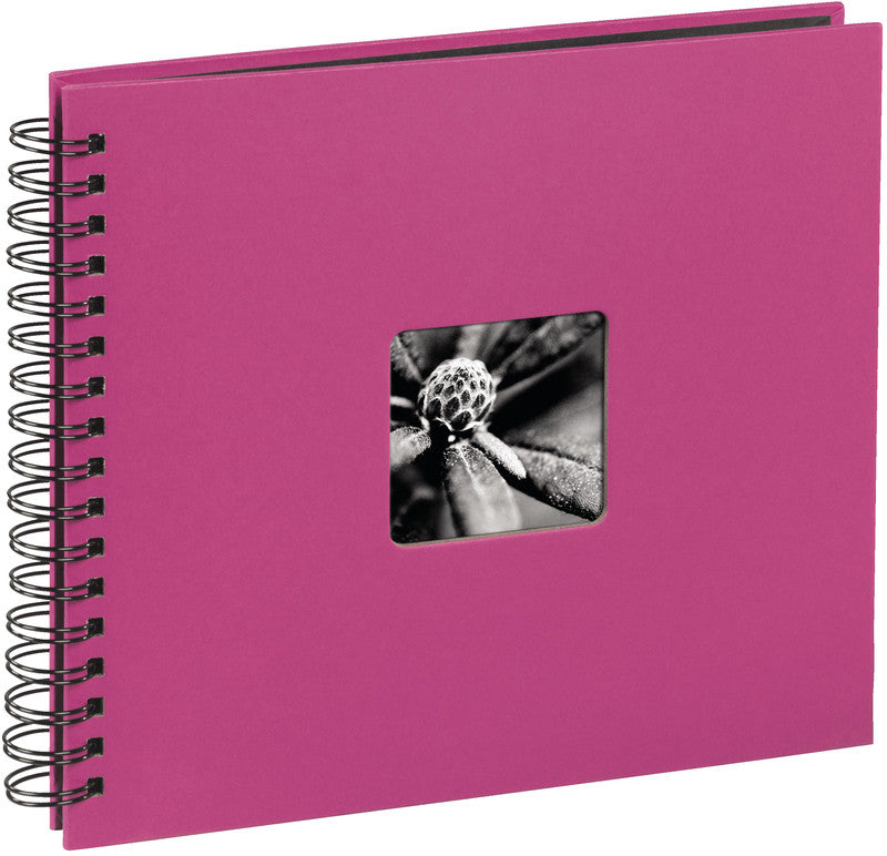 Hama Fotoalbum – pink, mit Pergaminzwischenblättern, Papier, 280 × 240 mm