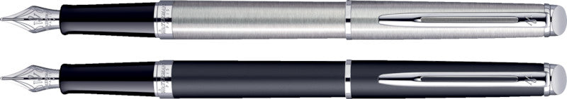 Waterman Hémisphère – Federspitze M – für Rechts- & Linkshänder – Silber, Blau – Patronen