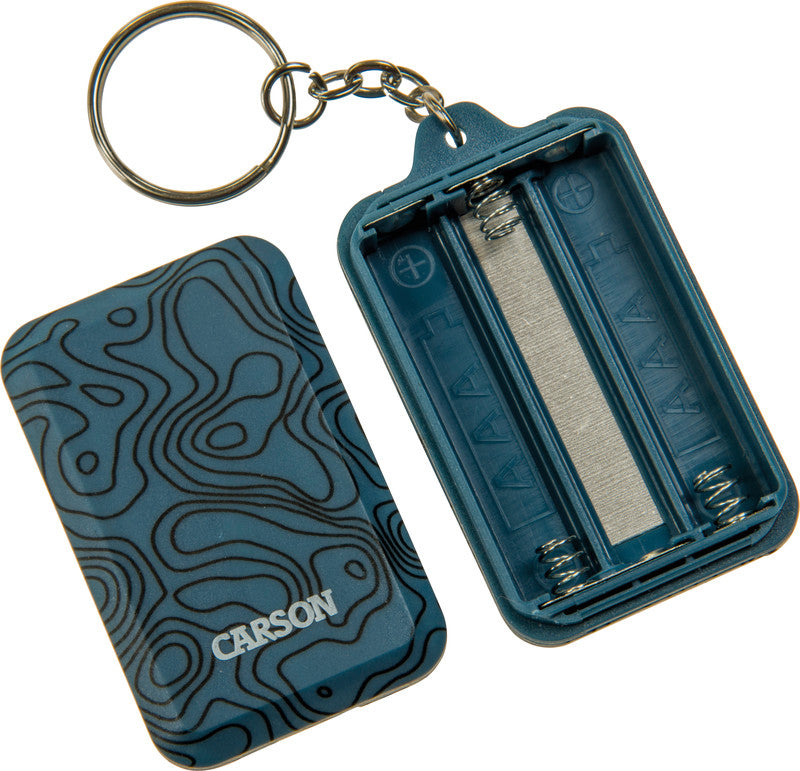 Carson LED-Aussenleuchte – Taschenlampe, Batteriebetrieben, Blau, 36×61×13 mm