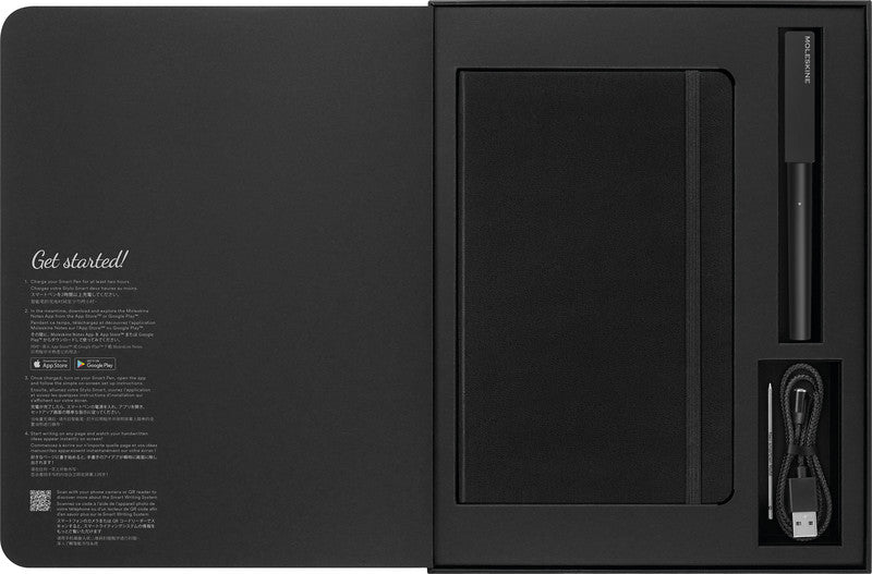 Moleskine Notizbuch – 135 × 210 mm – Liniert – 176 Seiten – 100 g/m² – Hardcover, Gummiband, Einstecktasche