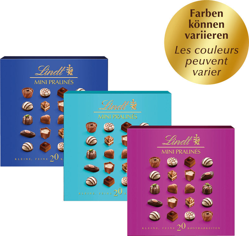 Lindt Pralinés – sortiert, Schachtel, 20 Stück (100 g)