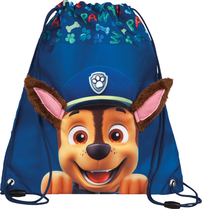 Fabrizio Sportbeutel Paw Patrol – 4 l, Motiv Chase, 32 × 36 cm