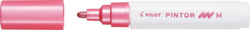 Pilot Pigment-Marker Pintor – Rundspitze 1,5-2,2 mm – Metallic Pink – Für dunkle Oberflächen geeignet