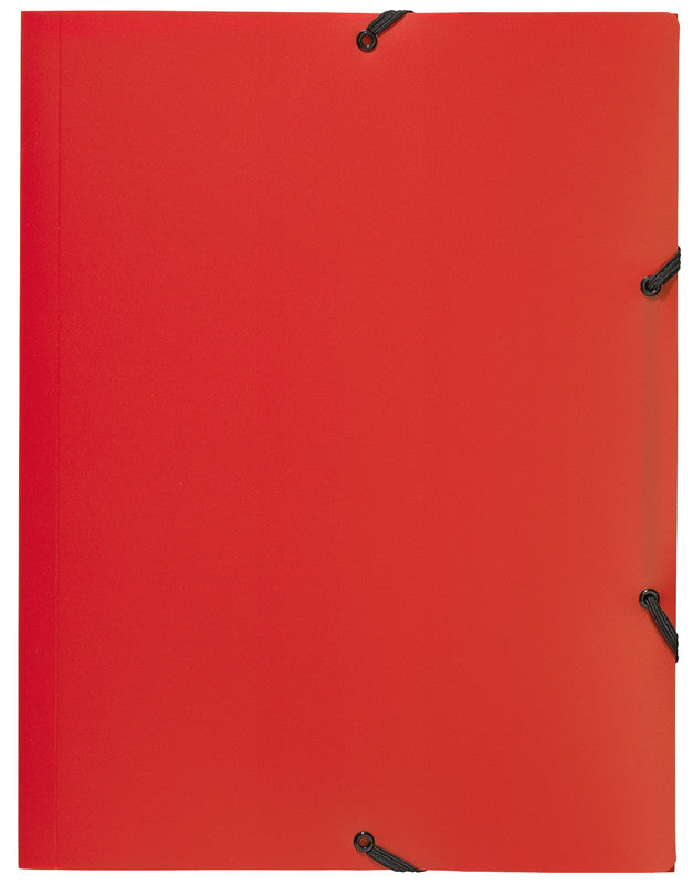 Kolma Sammelmappe für A4, Kunststoff, Rot, mit Gummizug