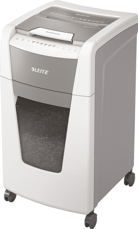 Leitz IQ Autofeed Office – Aktenvernichter mit Autofeed 300 Blatt, DIN P-4, Partikelschnitt 4 × 30 mm, 60 l