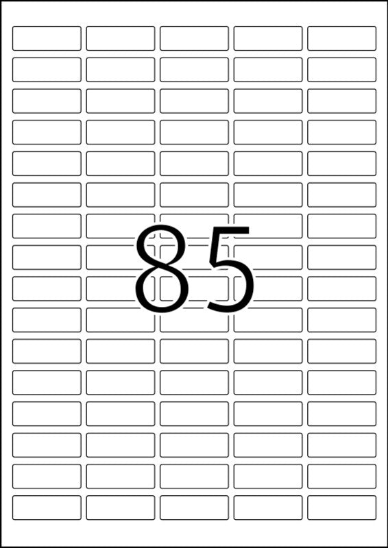 HERMA Selbstklebende Etiketten, 37 mm × 13 mm, weiss, Papier, extra stark, 25 Blatt