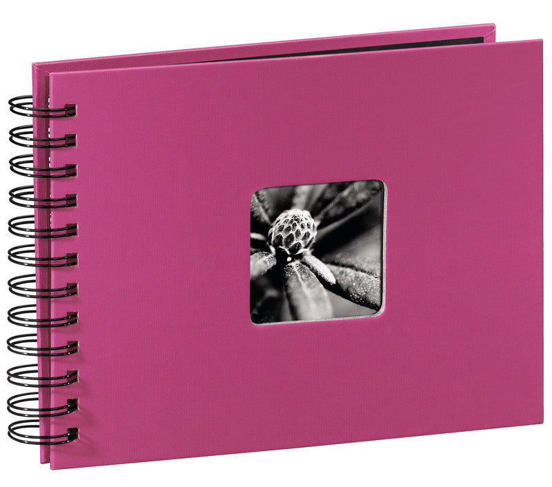 Hama Fotoalbum – für 240 × 170 mm, pink, mit Pergaminzwischenblättern, Papier