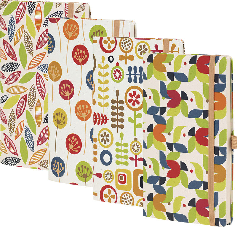 Castelli Notizbuch, 130 × 210 mm, liniert, Leimbindung, Softcover, 192 Seiten, 80 g/m² – mehrfarbig
