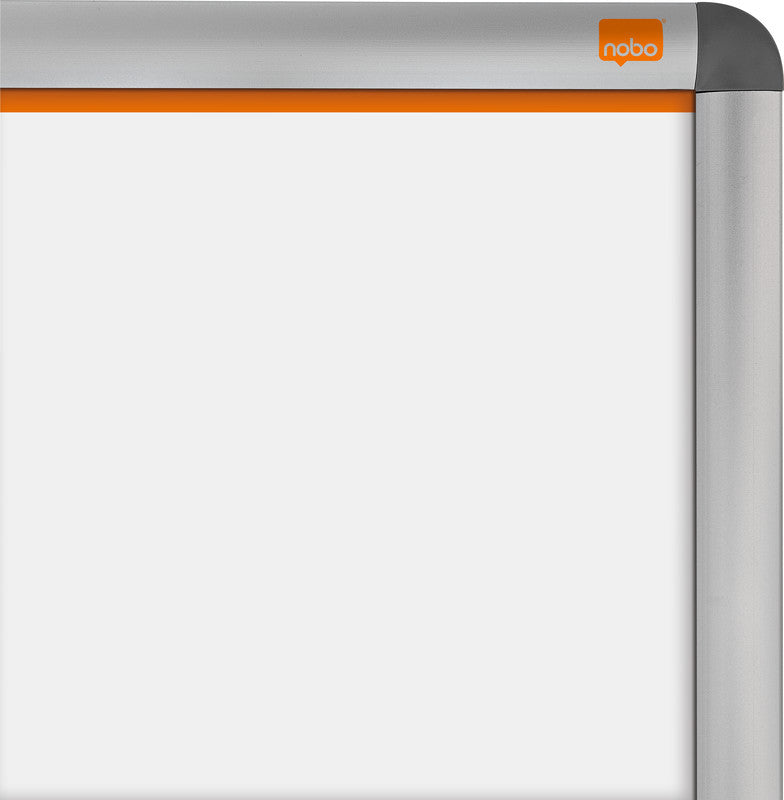 Nobo Plakatständer Premium Plus – für A0 hoch, silber, Metall/Kunststoff, 900×790×1440 mm
