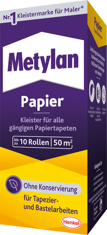 Metylan Bastelkleber – 125 g – weiss – auswaschbar, tropffrei – für Basteln