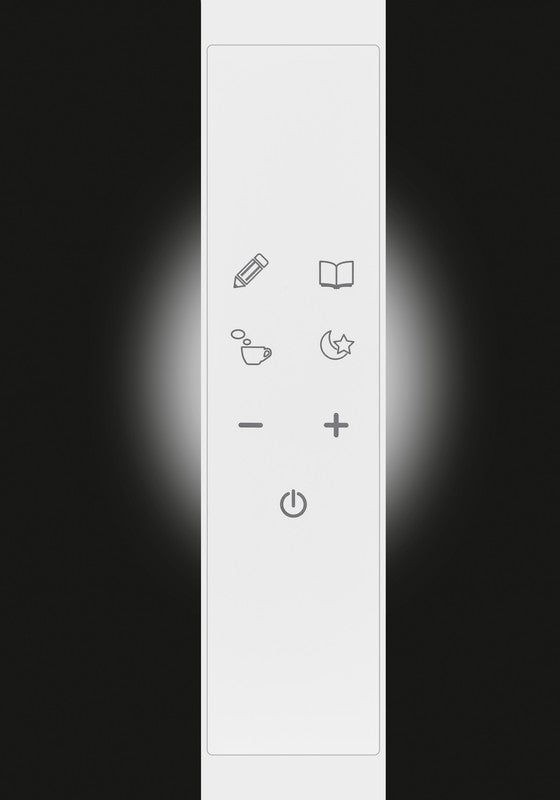 Hansa LED Tischleuchte Vario Plus – USB-Anschluss, dimmbar – 2700–6400 K – 620 lm 10 W – Weiss Metall