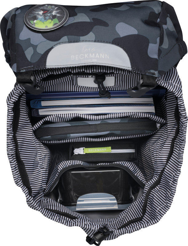 Beckmann Classic Schulrucksack 1st – 6-teilig – Camo Rex
