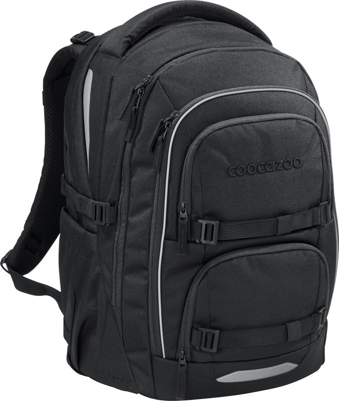 Coocazoo Rucksack Porter – schwarz – 35 l – B 30,0 × H 46,0 × T 23,5 cm – aus 100% recycelten PET-Flaschen