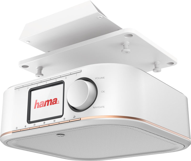 Hama DR350 Tragbares Radio – DAB+/UKW, Netz, Weiss