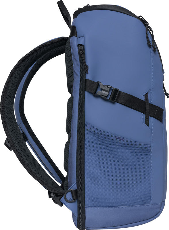 Beckmann Street FLX – Notebook-Rucksack – für 16"-Notebook, 28–33 l, rPET (recyceltes PET), blau, USB-Anschluss