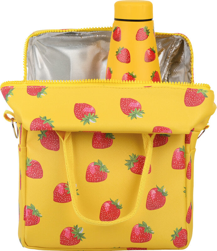 Estia Lunchbag – isoliert, Reissverschluss, Flaschenhalter innen & aussen – 7 l – mehrfarbig – Baumwolle – B