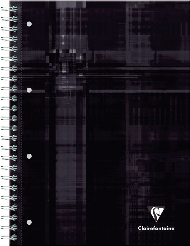 Clairefontaine Collegeblock, Spiralbindung, 120 Blatt, 4-fach gelocht, perforiert, 90 g/m² – sortiert