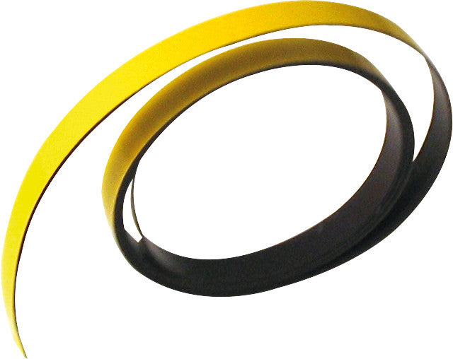 Ultra-Dex Magnetstreifen für Planungstafeln, magnetisch, zuschneidbar, 9 × 1000 mm, Gelb